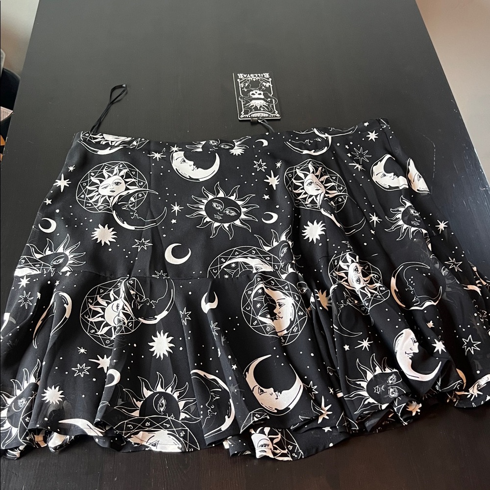 Killstar Astral Light Skater Skirt 3X